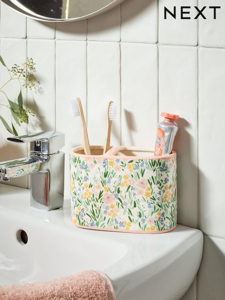Floral Print Toothbrush Tidy (E22508) | R$ 120
