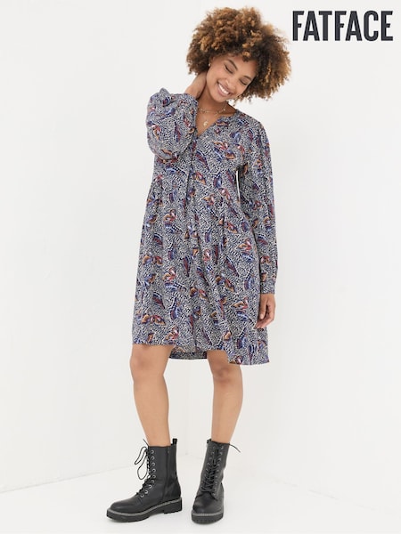 FatFace Anona Dark Navy Swing Dress (E22571) | €42