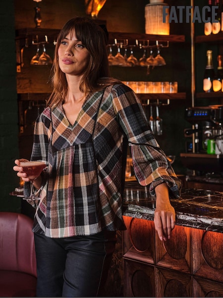 FatFace Multi Lara Check Blouse (E22593) | €36.50