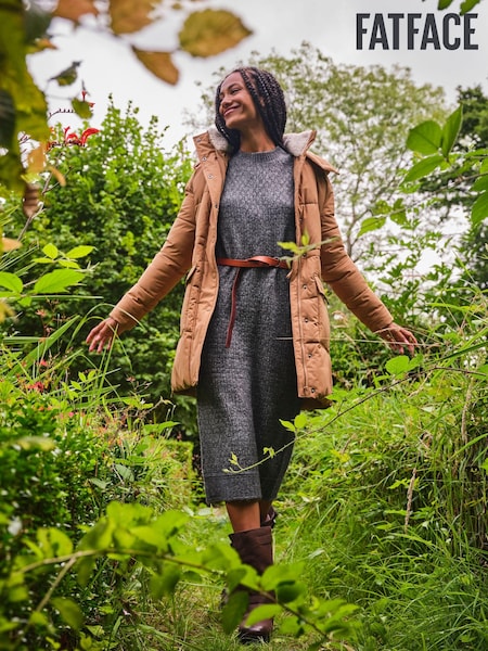 FatFace Charcoal Grey Maddy Knit Dress (E22628) | €60.50