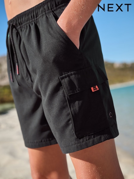 Black Cargo Swim Shorts (1.5-16yrs) (E22828) | €11 - €19
