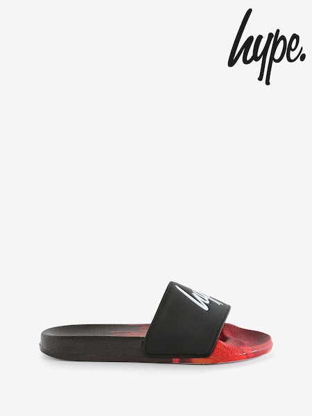 Hype. Boys Multi Red Drips Script Sliders (E22847) | €12.50