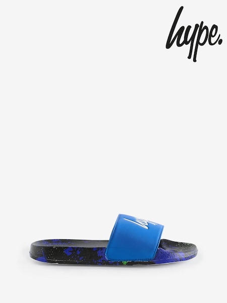 Hype. Boys Multi Blue Brush Stroke Script Sliders (E22849) | €10