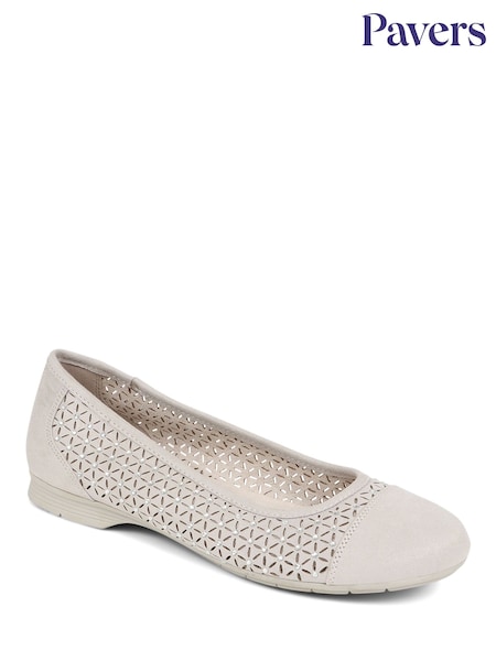 Pavers Grey Pavers Embellished Pumps (E23091) | €46