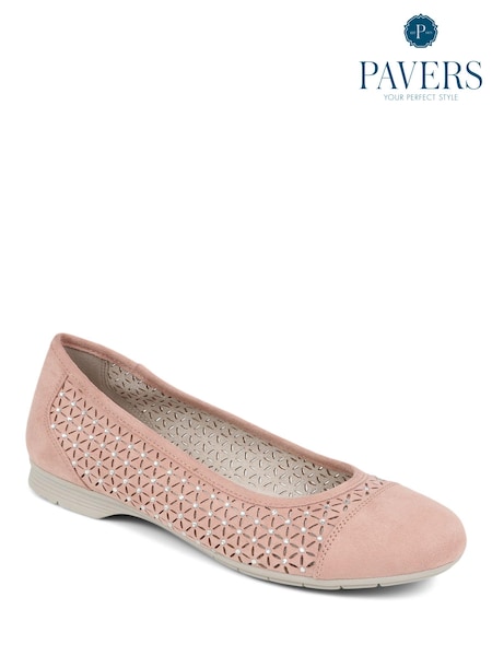 Pavers Pink Pavers Embellished Pumps (E23205) | €46