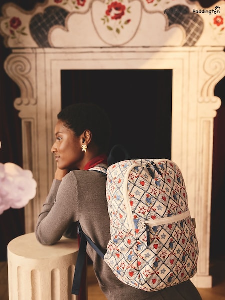 Cath Kidston Ecru Paddington Fold Away Backpack (E23225) | €64