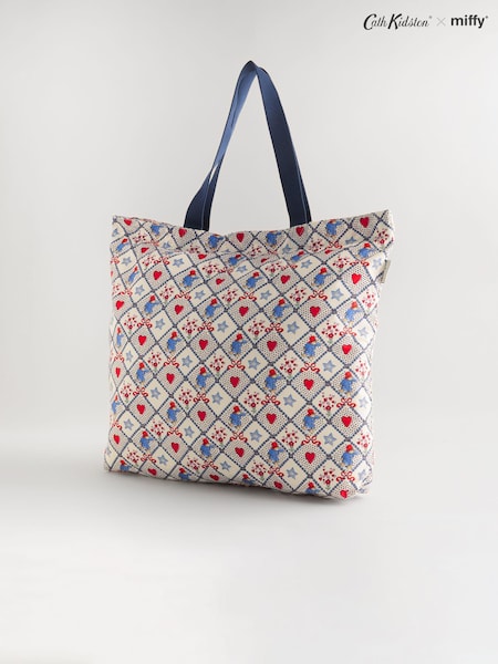 Cath Kidston Ecru Check Paddington Large Foldaway Tote Bag (E23226) | €40