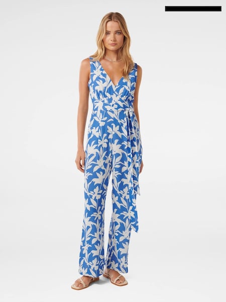 Forever New Blue Tamsin Casual Jumpsuit (E23265) | €49