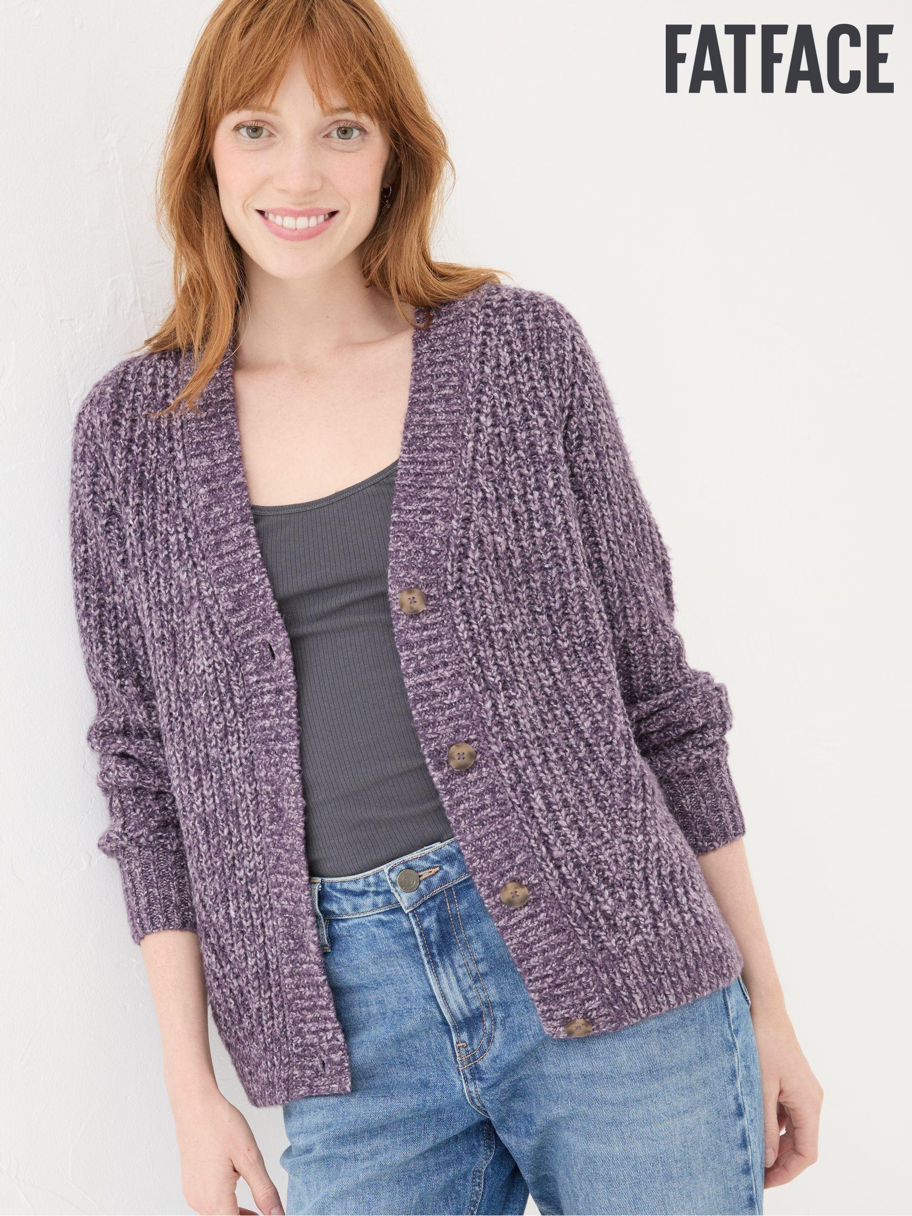 Women s Purple Cardigans Purple Longline Printed Cardigans Next