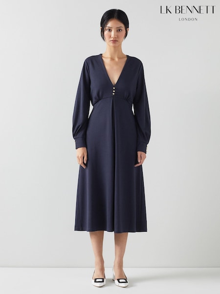LK Bennett Jenny Petite Lenzing™ EcoVero™ Viscose Blend Dress (E23474) | €151