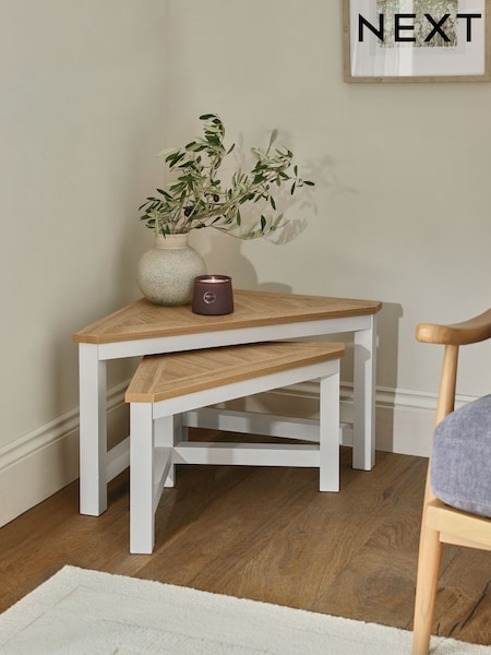 Cream Malvern Set of 2 Nest of Tables (E23605) | €245