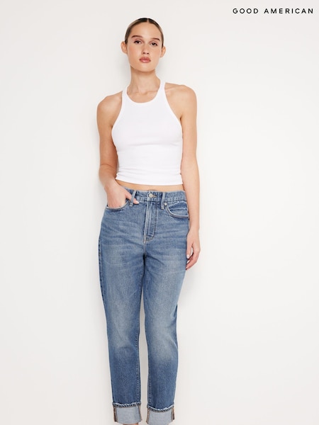 Good American Blue The Weekender Jeans (E23733) | €104