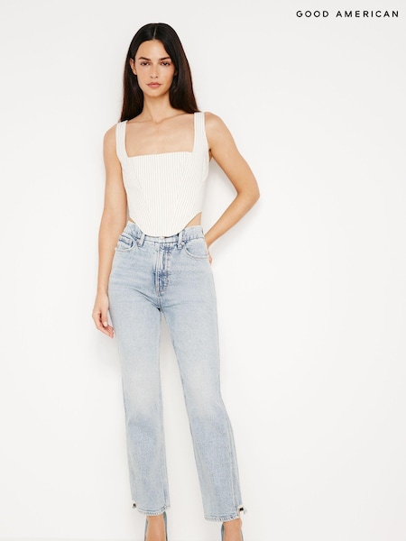Good American Good Curve Straight Jeans (E23734) | €116