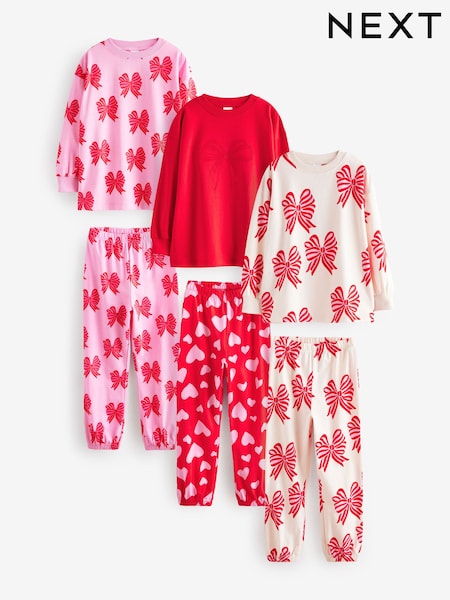 Red 3 pack jogger pyjamas (3-16yrs) (E23745) | $106 - $132