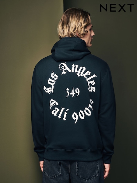 Black/White Printed Graphic Sweatshirt (E23803) | €17