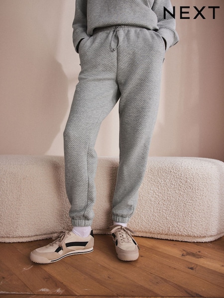 Grey Textured Cuffed Joggers (E23831) | €14.50