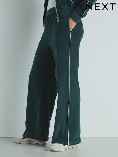 Green Velour 100% Cotton Joggers (E23832) | AED105