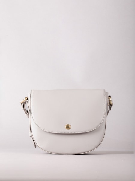 Lakeland Leather Grey Tarnbeck Leather Saddle Bag (E23920) | AED233