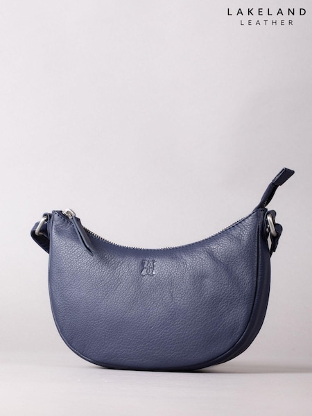 Albastru - Geantă de cruce Coniston Crescent Lakeland Leather (E23929) | 312 LEI