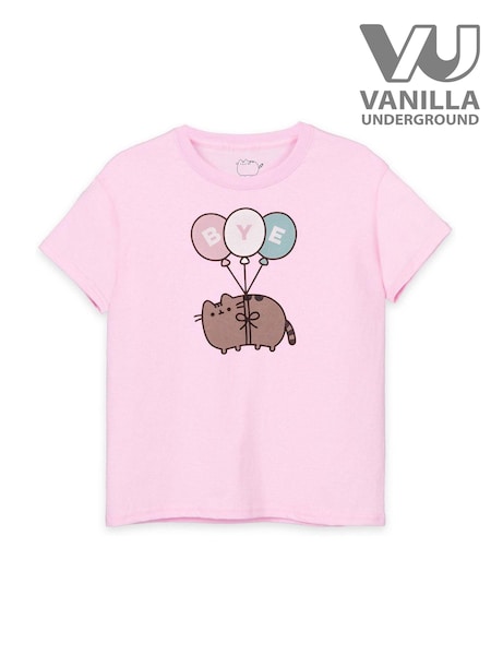 Vanilla Underground Pink Pusheen Girls Licensed T-Shirt (E24036) | 69 QAR