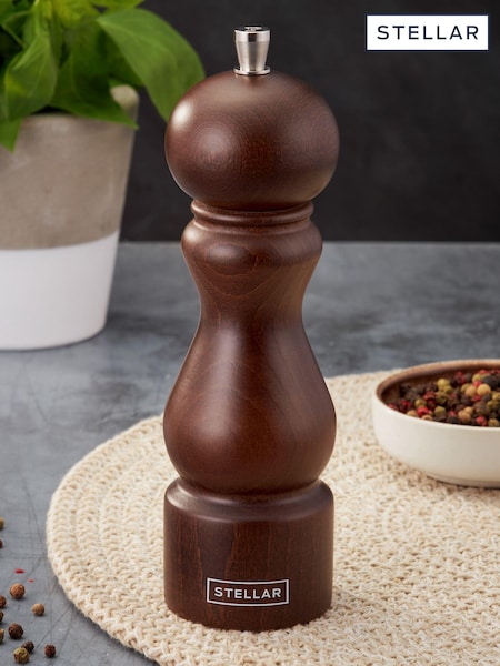 Stellar Natural  Dark 18cm Pepper Mill (E24087) | €34