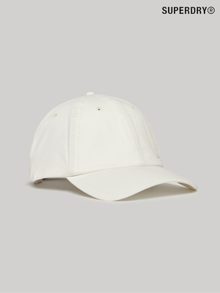 Superdry White Vintage Embroidered 100% Cotton Cap (E24135) | €25