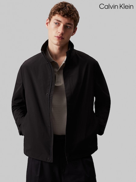 Calvin Klein Black Refined Technical Jacket (E24227) | AED524