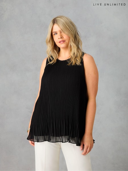 Live Unlimited Curve Chiffon Pleated Vest Top (E24288) | 42 €