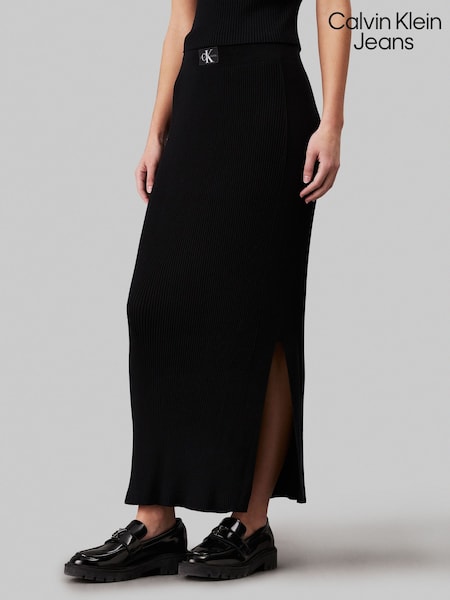 Calvin Klein Jeans Woven Label Sweater Black Skirt (E24340) | €69