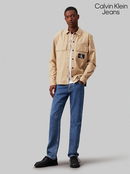Calvin Klein Jeans Cargo Brown Overshirt (E24343) | 459 LEI