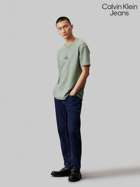 Calvin Klein Jeans Green City Grid 100% Cotton T-Shirt (E24361) | €36
