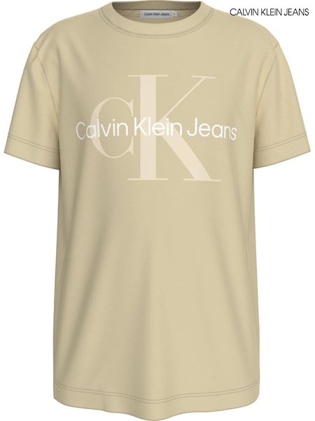 Calvin Klein Green 100% Cotton Monogram Short Sleeved T-Shirt (E24520) | €20