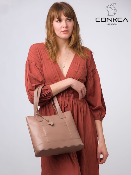 'Little Patience' Leather Tote Bag (E24556) | €87