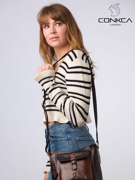 Conkca 'Carla' Leather Cross-Body Bag (E24558) | €84