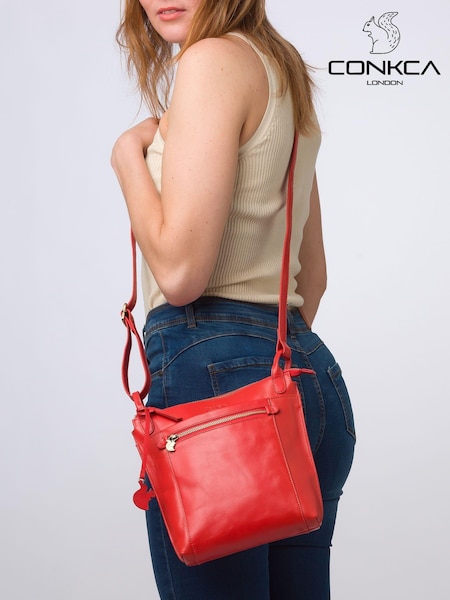 Conkca Rego Leather Cross Body Bag (E24568) | $96