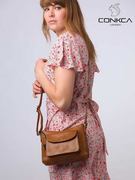Conkca 'Lottie' Leather Cross-Body Bag (E24574) | €62