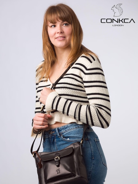 Conkca 'Carla' Leather Cross-Body Bag (E24589) | €84