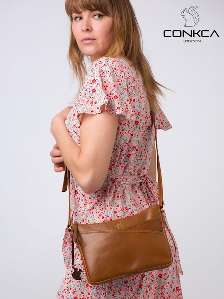 Conkca 'Viola' Leather Cross-Body Bag (E24591) | €52