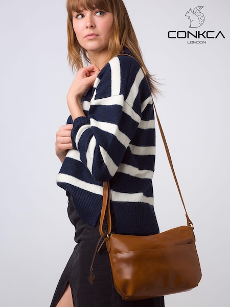 Conkca 'Merill' Leather Cross-Body Bag (E24596) | €69