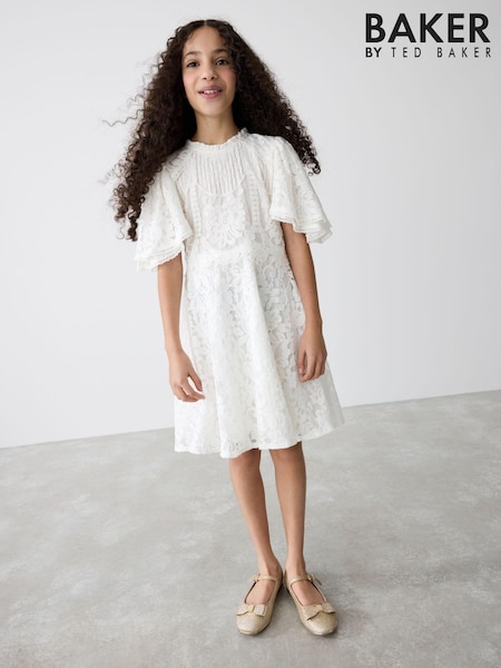 Weiß - Baker By Ted Baker Lace Dress (E24599) | 77 € - 84 €
