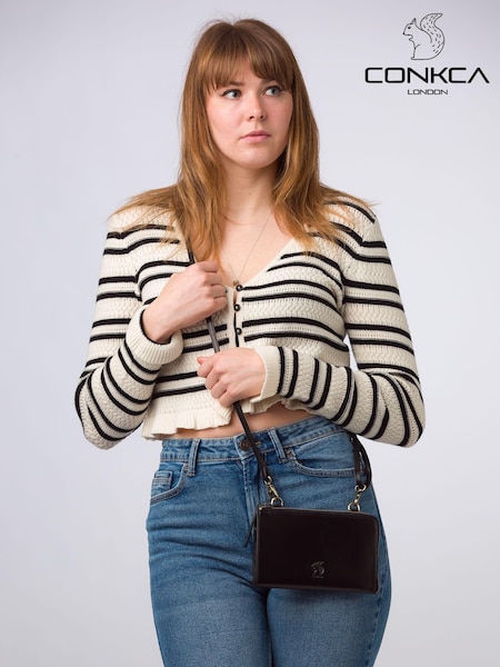 Conkca 'Winnie' Leather Cross-Body Clutch Bag (E24600) | €30