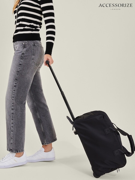 Accessorize Black Pull Along Weekender Bag (E24649) | 534 QAR