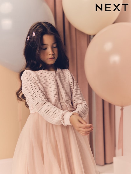 rožnata - Knitted Cardigan (3-16yrs) (E25052) | € 22 - € 29