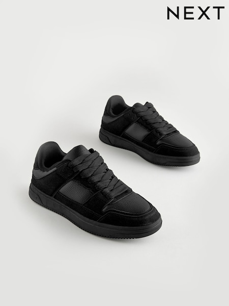 Black EDIT Court Trainers (E25059) | AED87