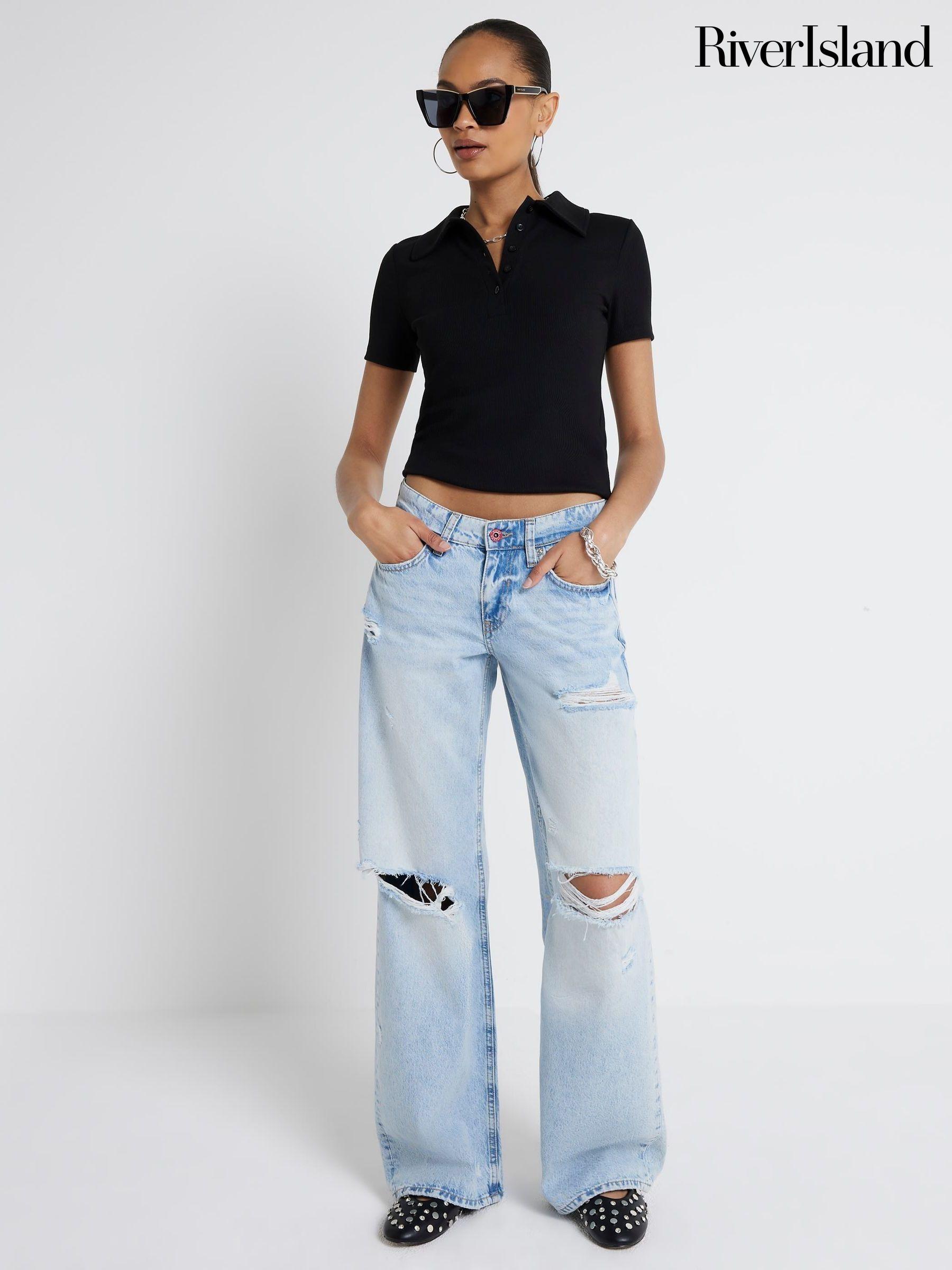 Womens ripped jeans size 16 cheap