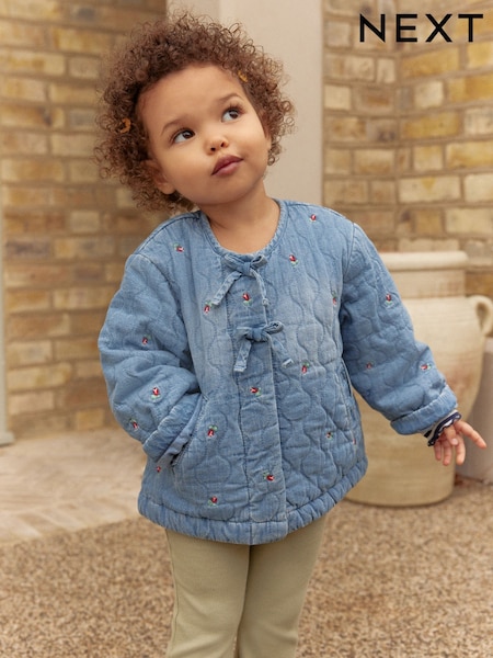 Blue Rose Emb Quilted Jacket (3mths-7yrs) (E25109) | Rp 793,000 - Rp 937,000