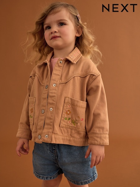 Sand - Embroidered Shacket (3mths-7yrs) (E25111) | CHF 34 - 40 CHF