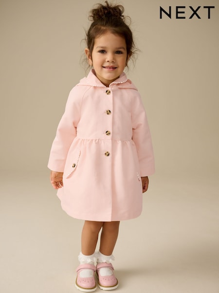 Pink Shower Resistant Hooded Trench Coat (3mths-7yrs) (E25132) | Rp 829,000 - Rp 973,000