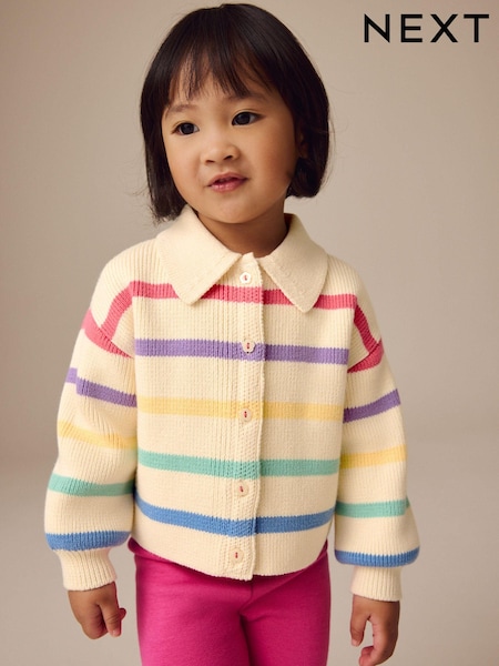 Mavrica - 100% Cotton Collar Cardigan (3mths-7yrs) (E25153) | € 19 - € 24