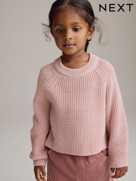 Pink Knitted Jumper (3mths-7yrs) (E25160) | €8.50 - €10